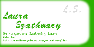 laura szathmary business card