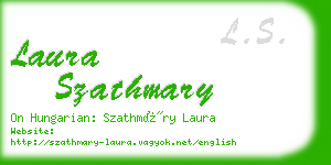 laura szathmary business card